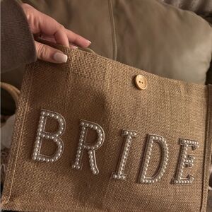 Elegant Tan Bride Bag